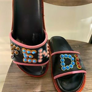 Beautiful colorful sleeper sandals